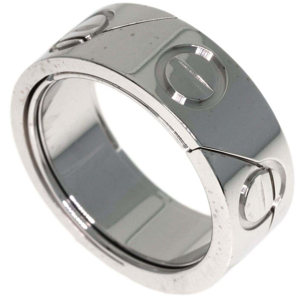 CARTIER 18k Silver Love Ring #49